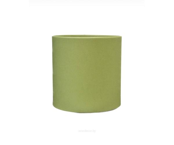 Коробка круглая без крышки 14*14см болотный